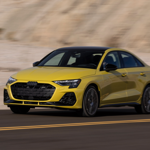 2025 Audi S3 8Y Python Yellow Front View
