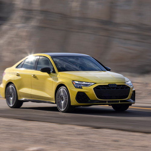 2025 Audi S3 8Y Python Yellow Front View