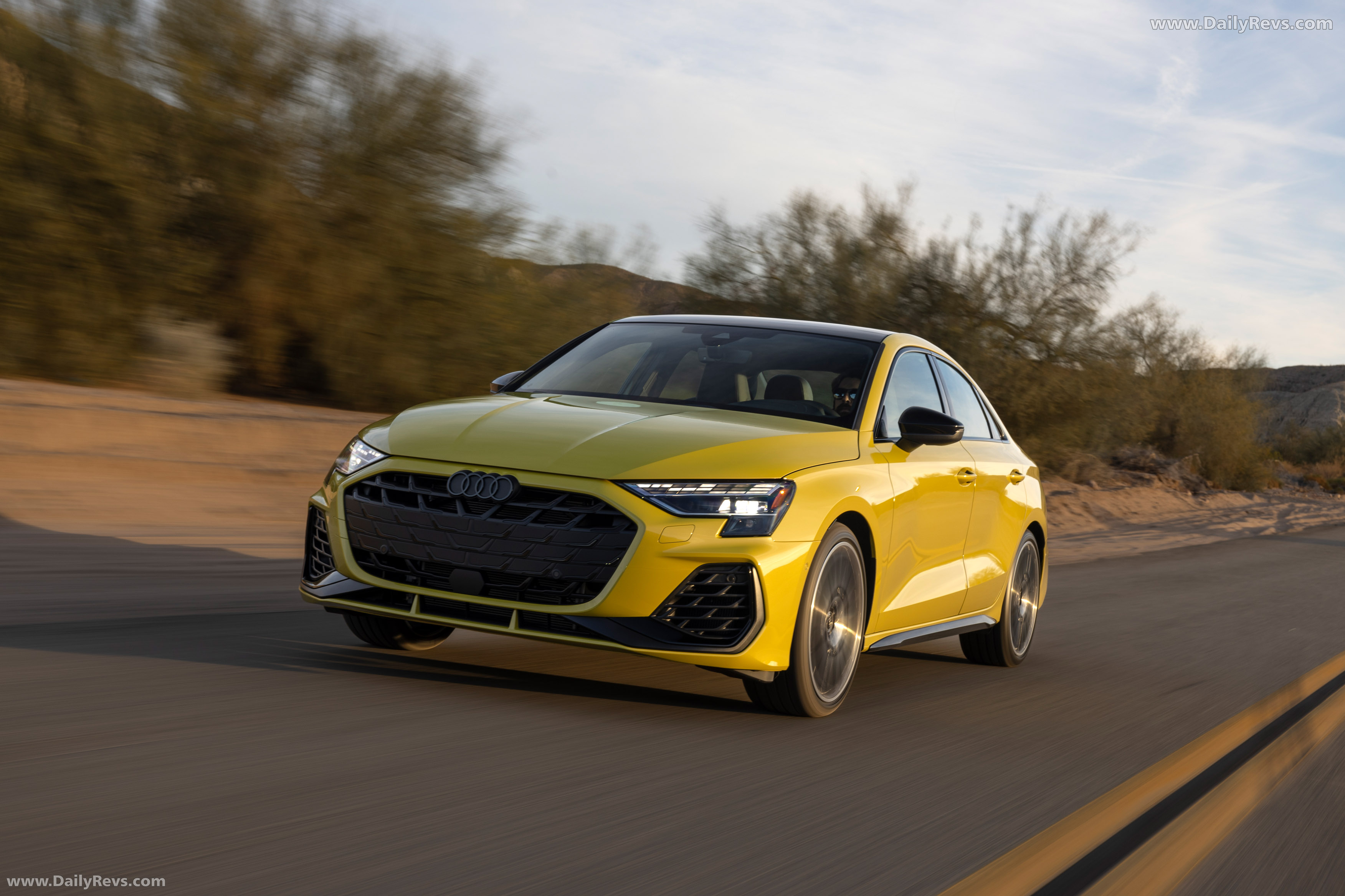 2025 Audi S3 8Y Python Yellow Front View