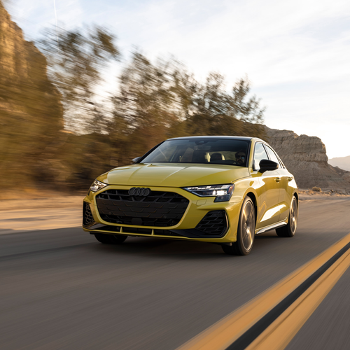 2025 Audi S3 8Y Python Yellow Front View