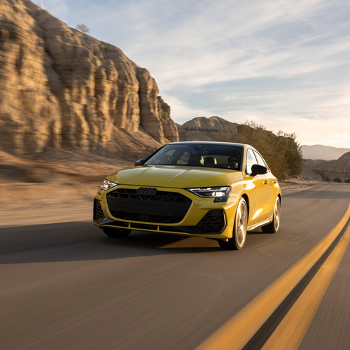 2025 Audi S3 8Y Python Yellow Front View