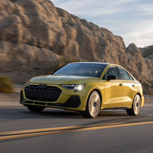 2025 Audi S3 8Y Python Yellow Front View