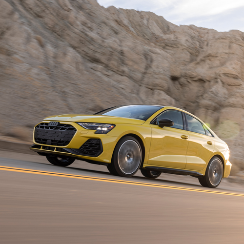 2025 Audi S3 8Y Python Yellow Front View