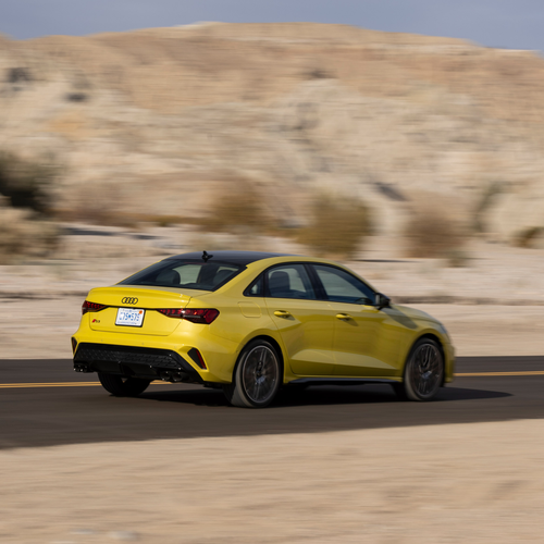 2025 Audi S3 8Y Python Yellow Rear View