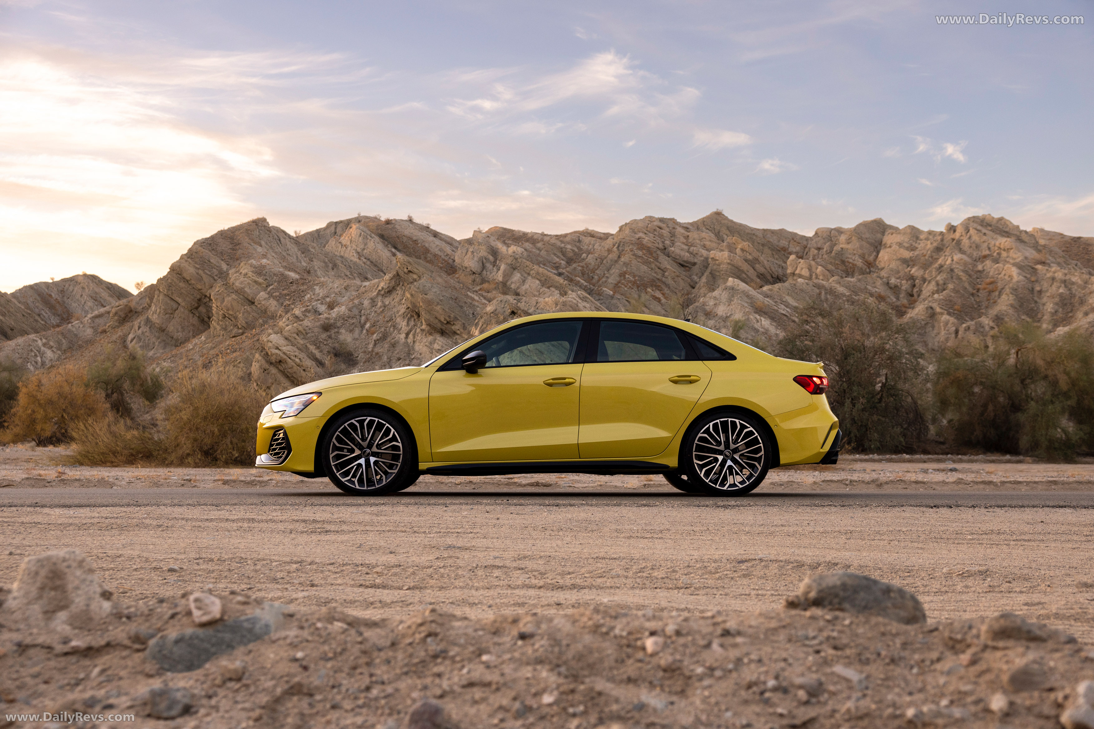 2025 Audi S3 8Y Python Yellow Side View