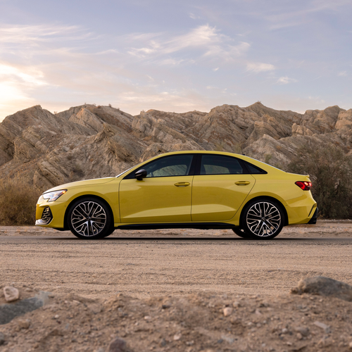 2025 Audi S3 8Y Python Yellow Side View