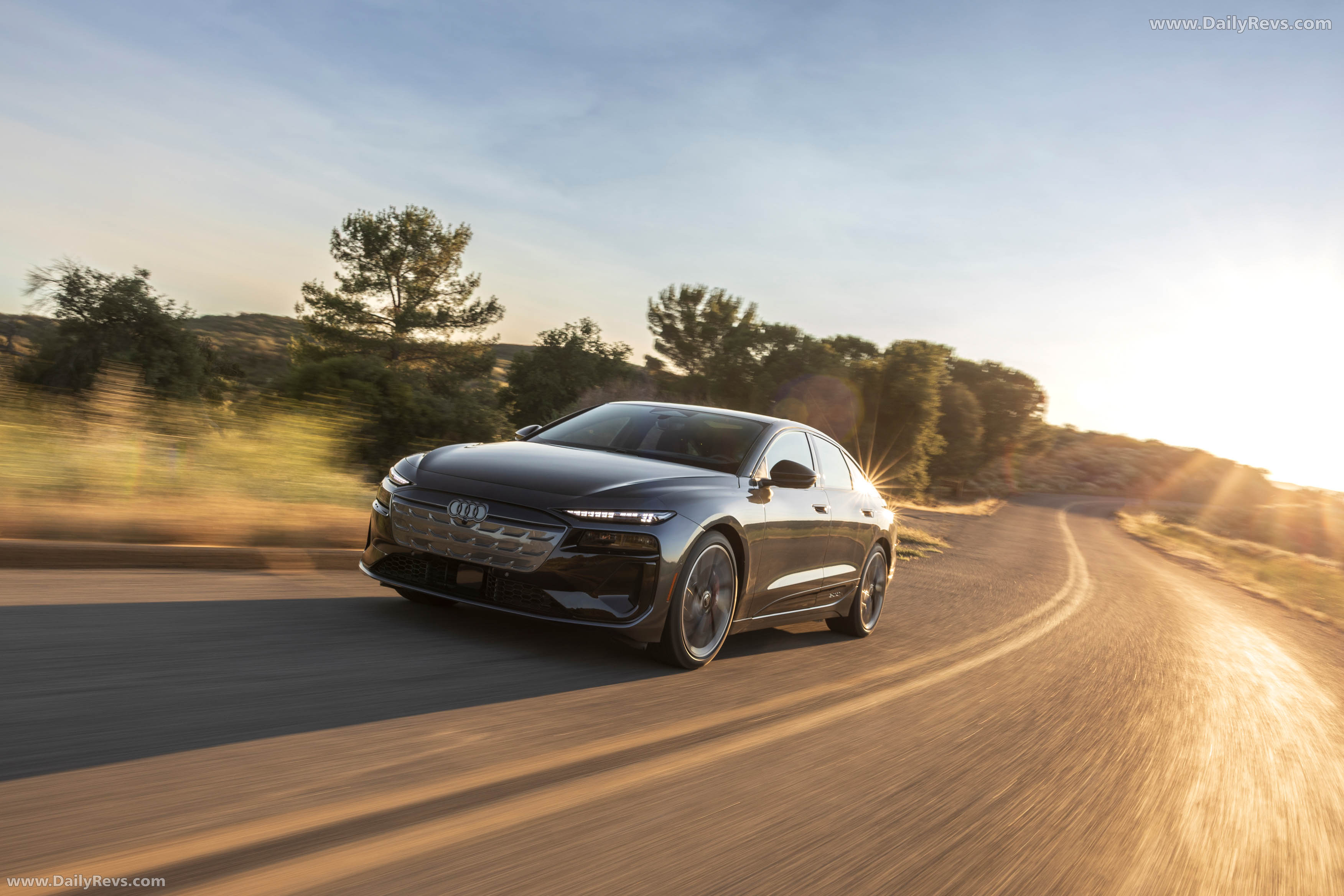 2025 Audi S6 Sportback e-tron C9 Daytona Gray Front View