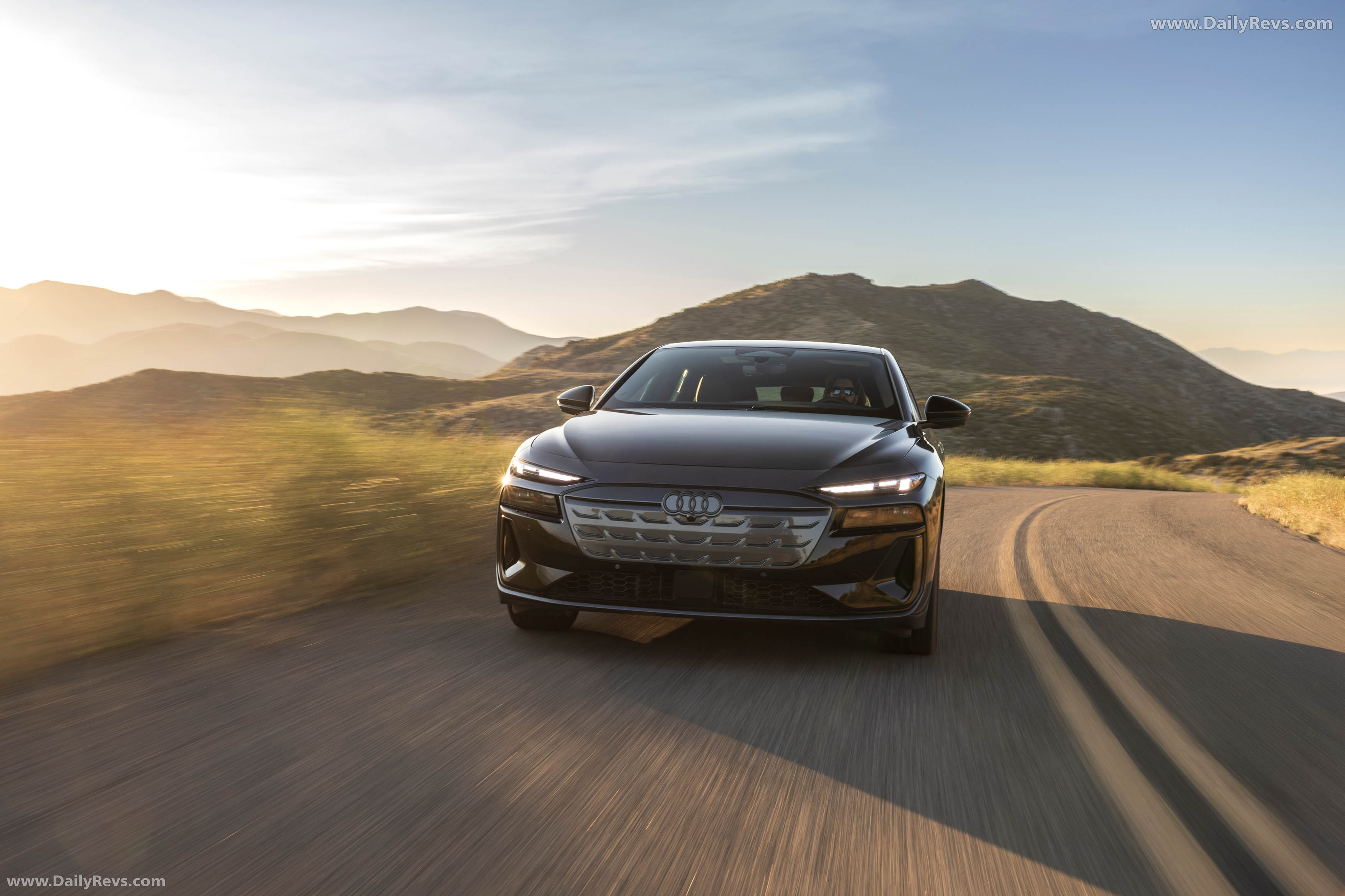 2025 Audi S6 Sportback e-tron C9 Daytona Gray Front View
