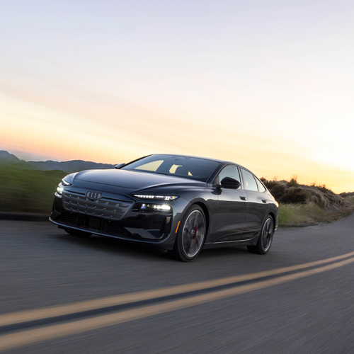2025 Audi S6 Sportback e-tron C9 Daytona Gray Front View