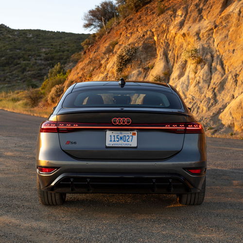 2025 Audi S6 Sportback e-tron C9 Daytona Gray Rear View