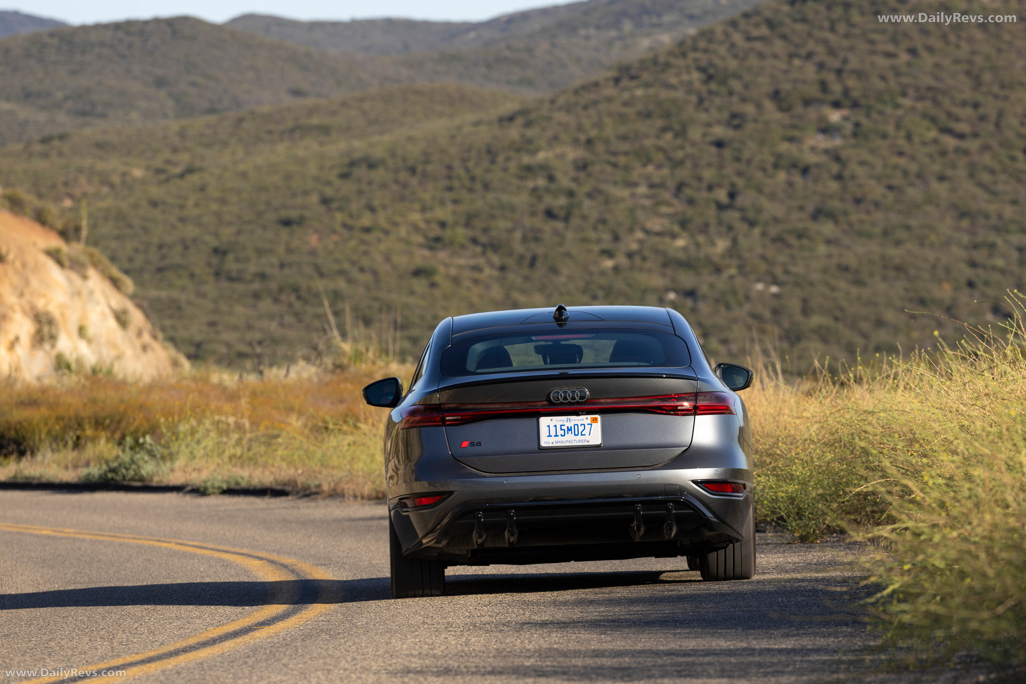2025 Audi S6 Sportback e-tron C9 Daytona Gray Rear View