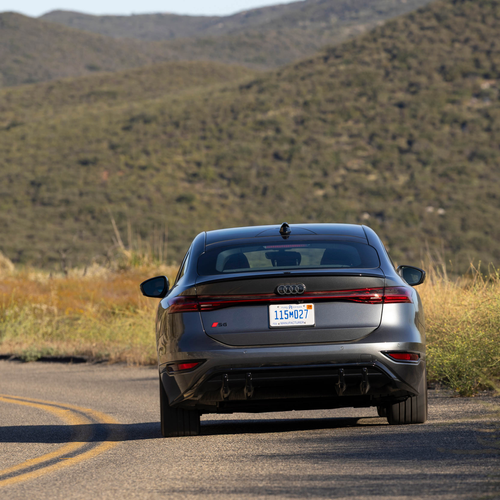2025 Audi S6 Sportback e-tron C9 Daytona Gray Rear View