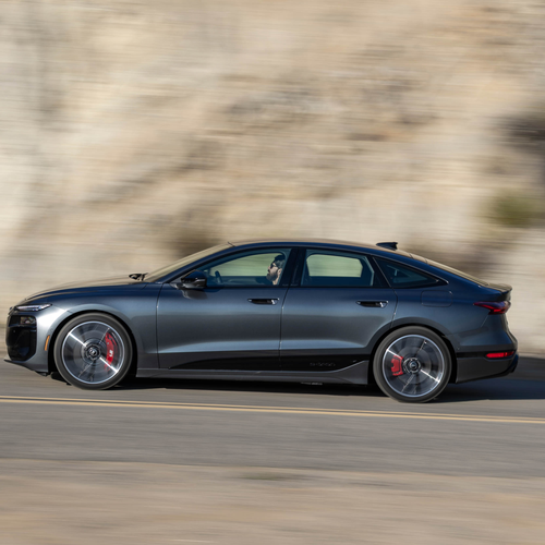 2025 Audi S6 Sportback e-tron C9 Daytona Gray Side View