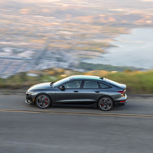 2025 Audi S6 Sportback e-tron C9 Daytona Gray Side View