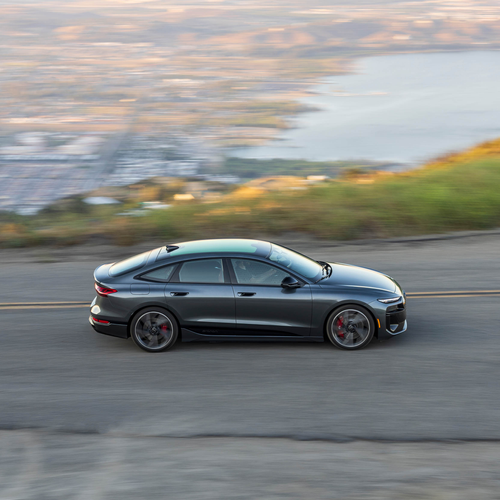 2025 Audi S6 Sportback e-tron C9 Daytona Gray Side View
