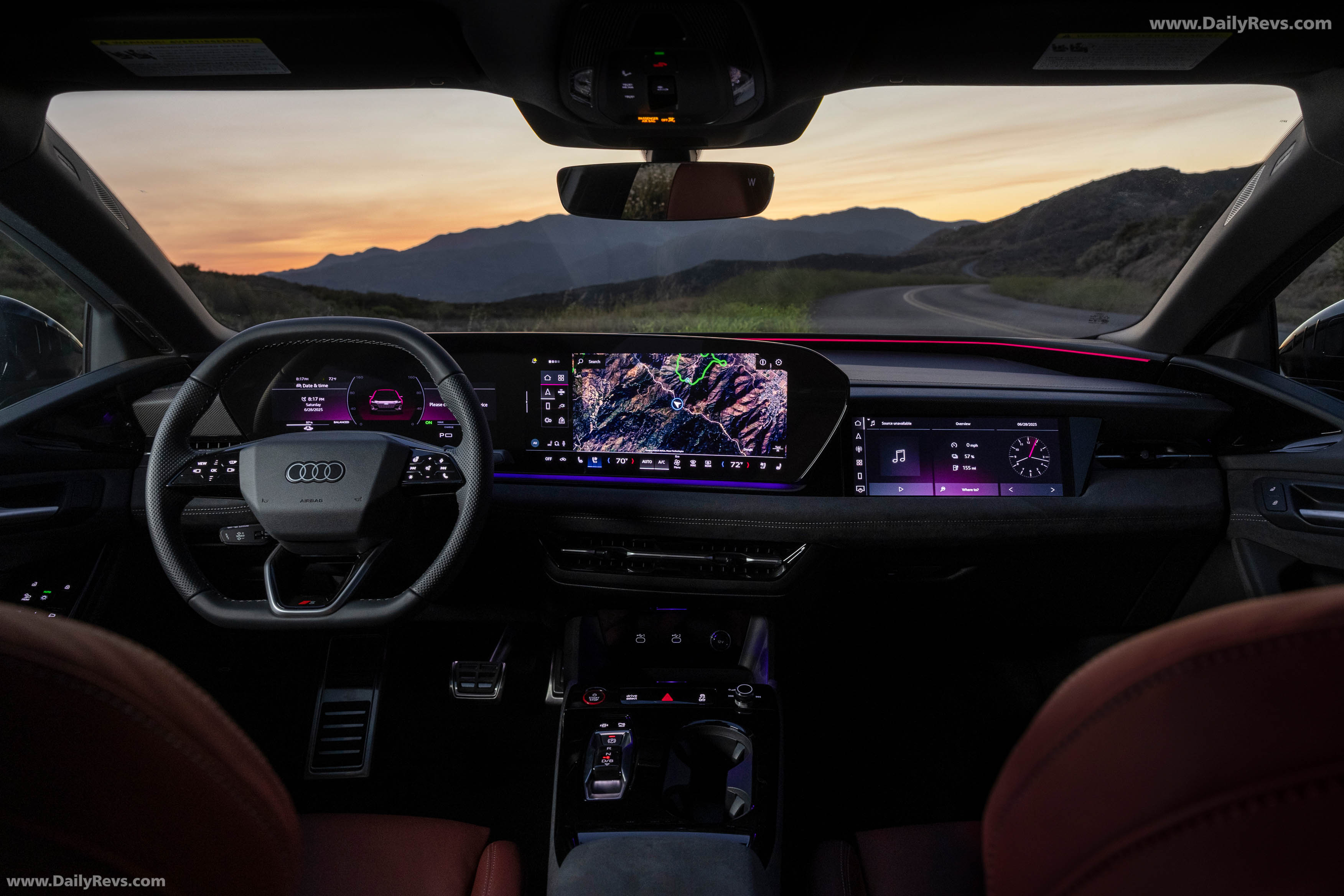 2025 Audi S6 Sportback e-tron C9 Daytona Gray Interior