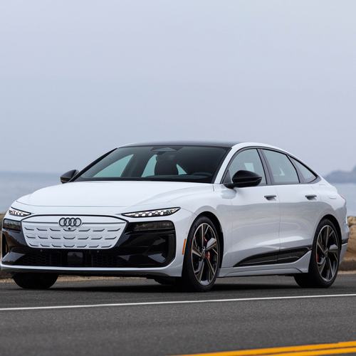 2025 Audi S6 Sportback e-tron C9 Glacier White Front View