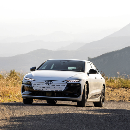 2025 Audi S6 Sportback e-tron C9 Glacier White Front View