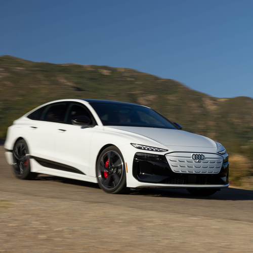 2025 Audi S6 Sportback e-tron C9 Glacier White Front View