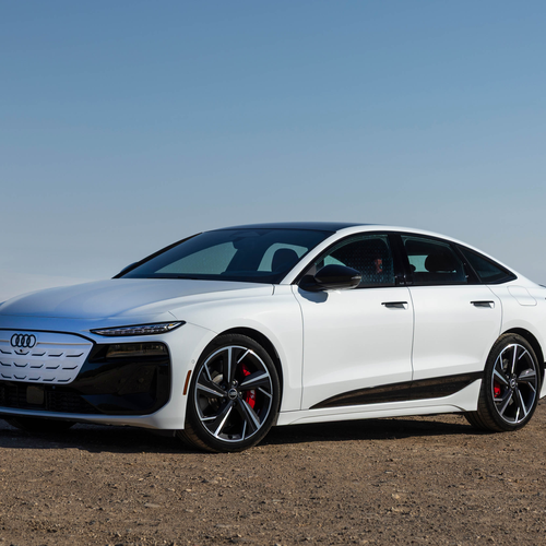 2025 Audi S6 Sportback e-tron C9 Glacier White Front View