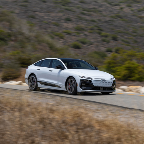 2025 Audi S6 Sportback e-tron C9 Glacier White Front View