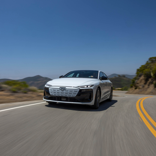 2025 Audi S6 Sportback e-tron C9 Glacier White Front View