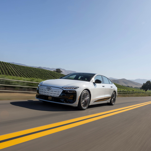 2025 Audi S6 Sportback e-tron C9 Glacier White Front View