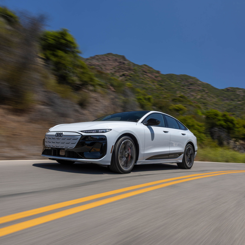 2025 Audi S6 Sportback e-tron C9 Glacier White Front View