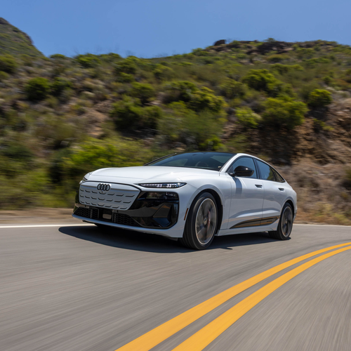 2025 Audi S6 Sportback e-tron C9 Glacier White Front View
