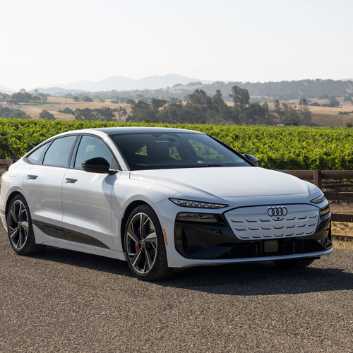 2025 Audi S6 Sportback e-tron C9 Glacier White Front View