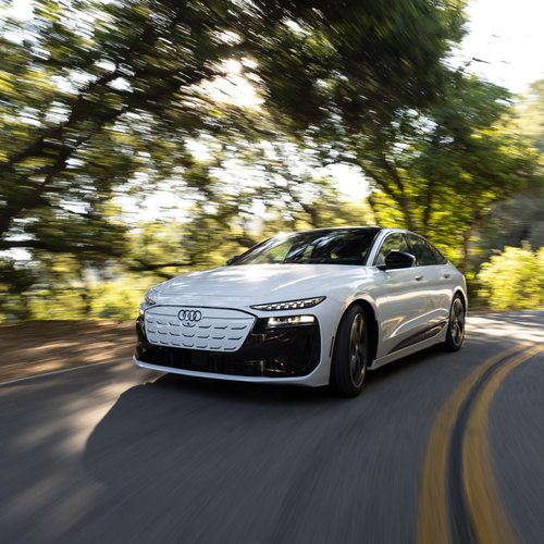 2025 Audi S6 Sportback e-tron C9 Glacier White Front View