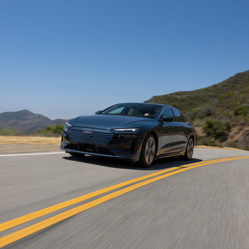 2025 Audi A6 Sportback e-tron quattro C9 Plasma Blue Front View