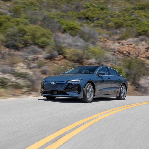 2025 Audi A6 Sportback e-tron quattro C9 Plasma Blue Front View