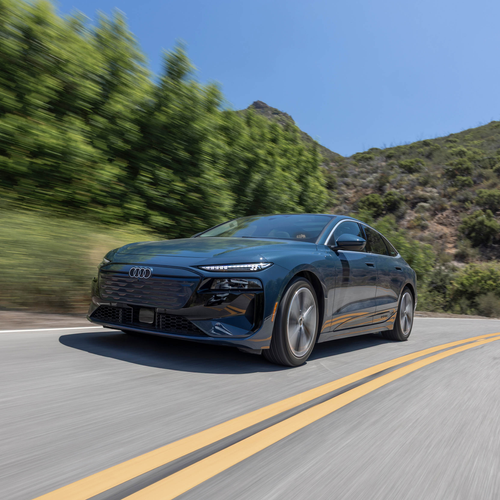 2025 Audi A6 Sportback e-tron quattro C9 Plasma Blue Front View