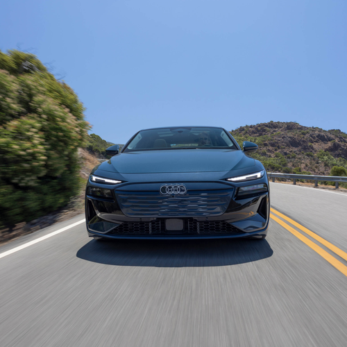 2025 Audi A6 Sportback e-tron quattro C9 Plasma Blue Front View