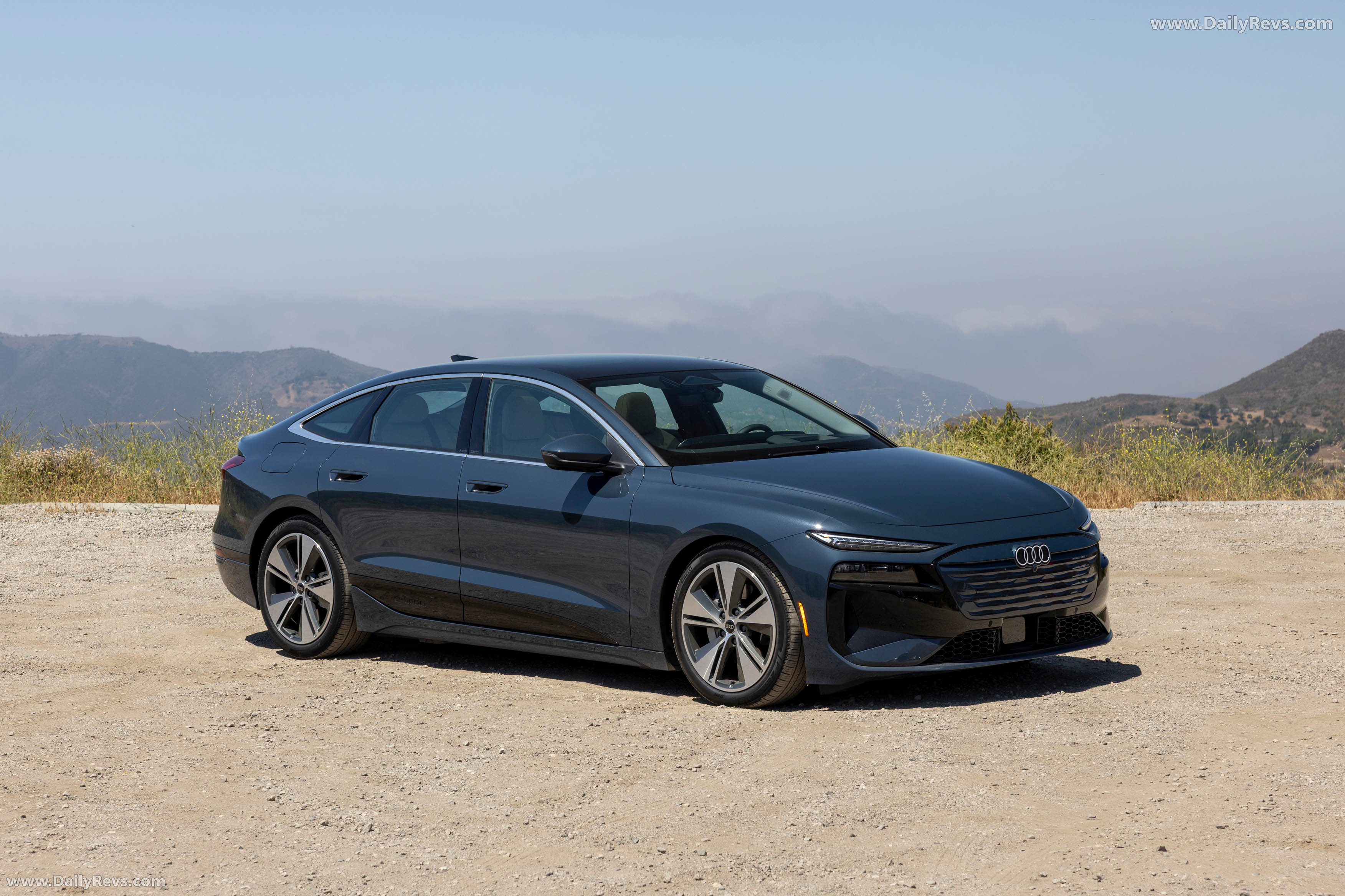 2025 Audi A6 Sportback e-tron quattro C9 Plasma Blue Front View