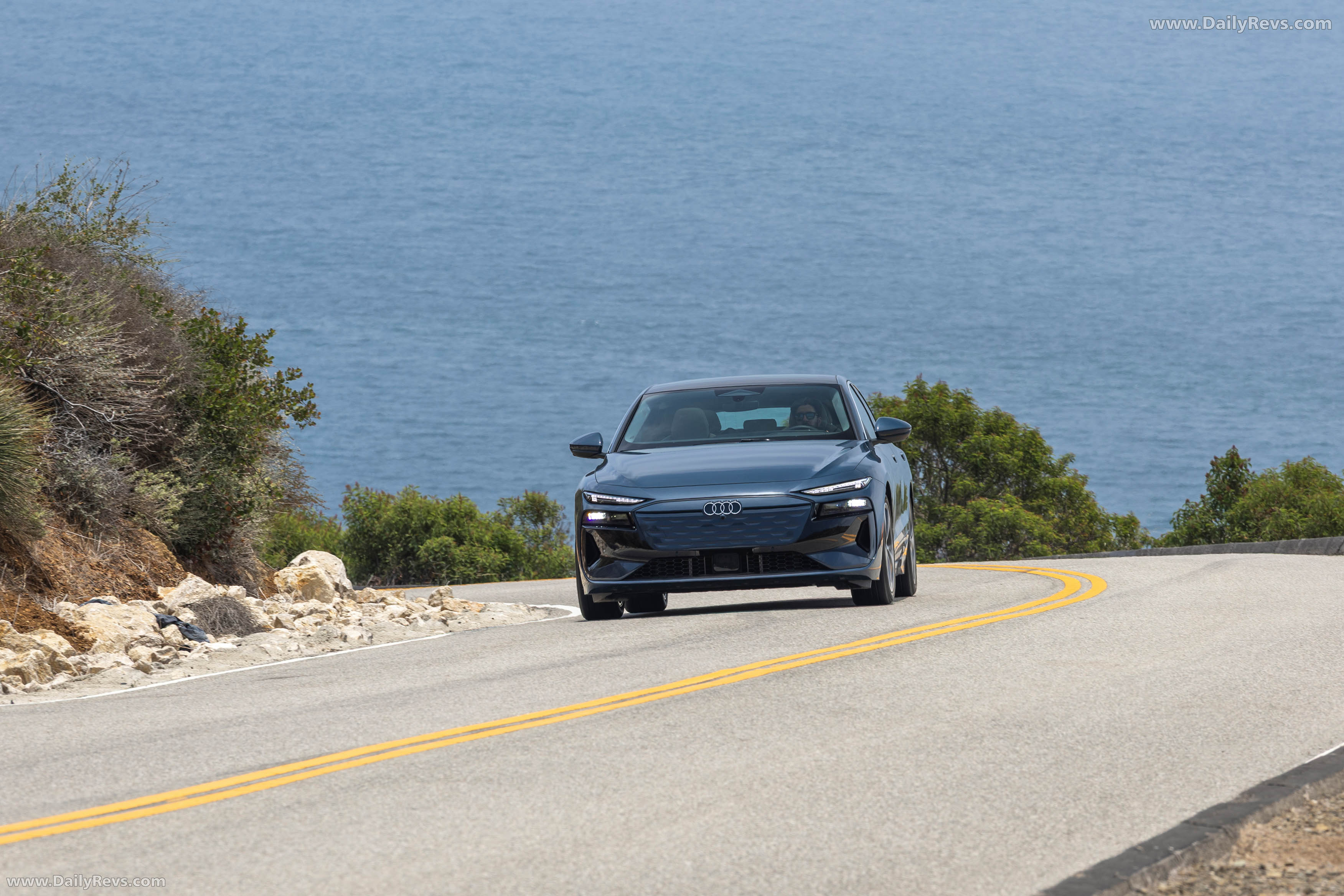 2025 Audi A6 Sportback e-tron quattro C9 Plasma Blue Front View