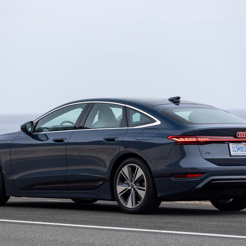 2025 Audi A6 Sportback e-tron quattro C9 Plasma Blue Rear View