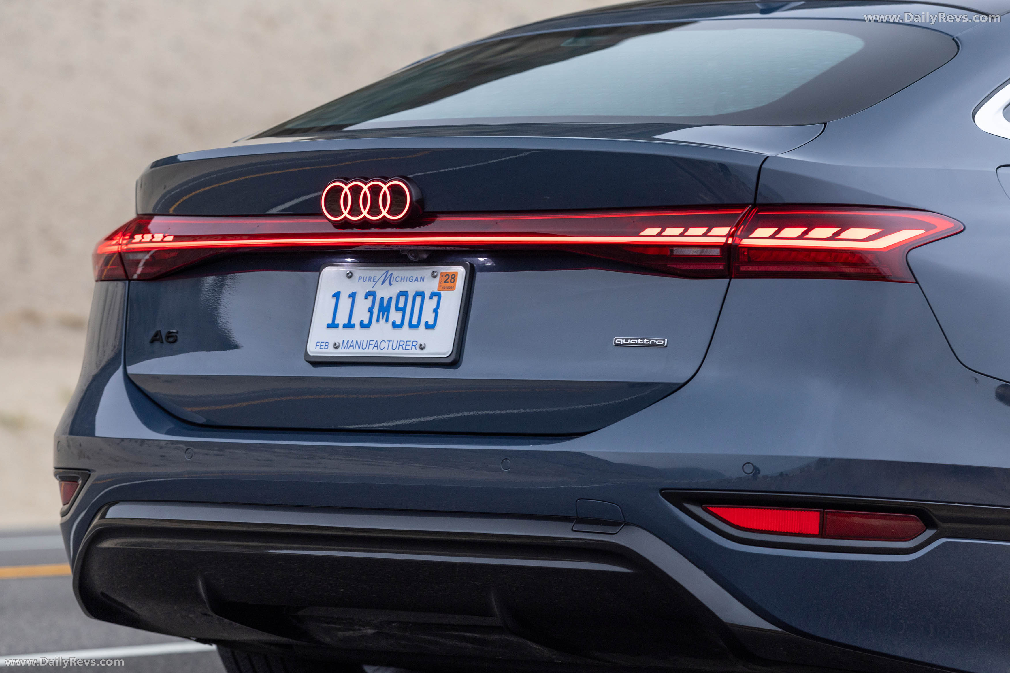 2025 Audi A6 Sportback e-tron quattro C9 Plasma Blue Exterior