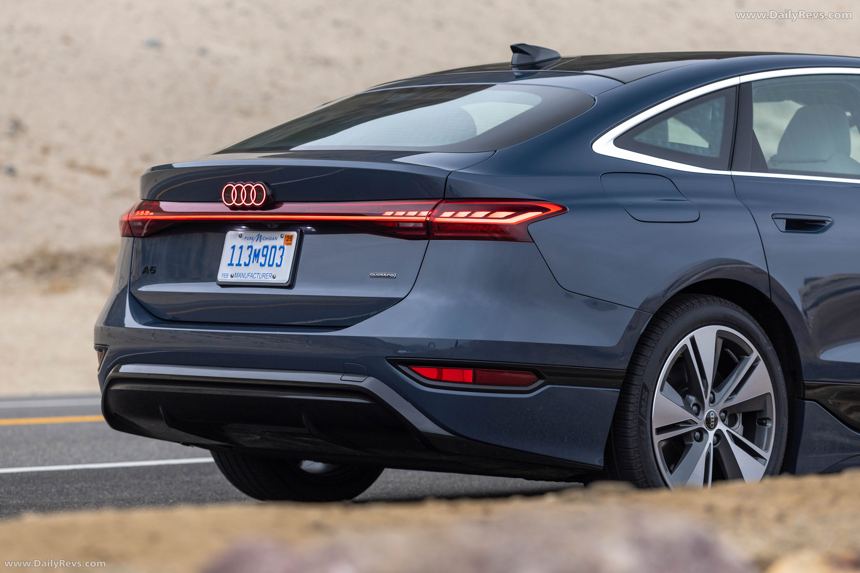 2025 Audi A6 Sportback e-tron quattro C9 Plasma Blue Exterior