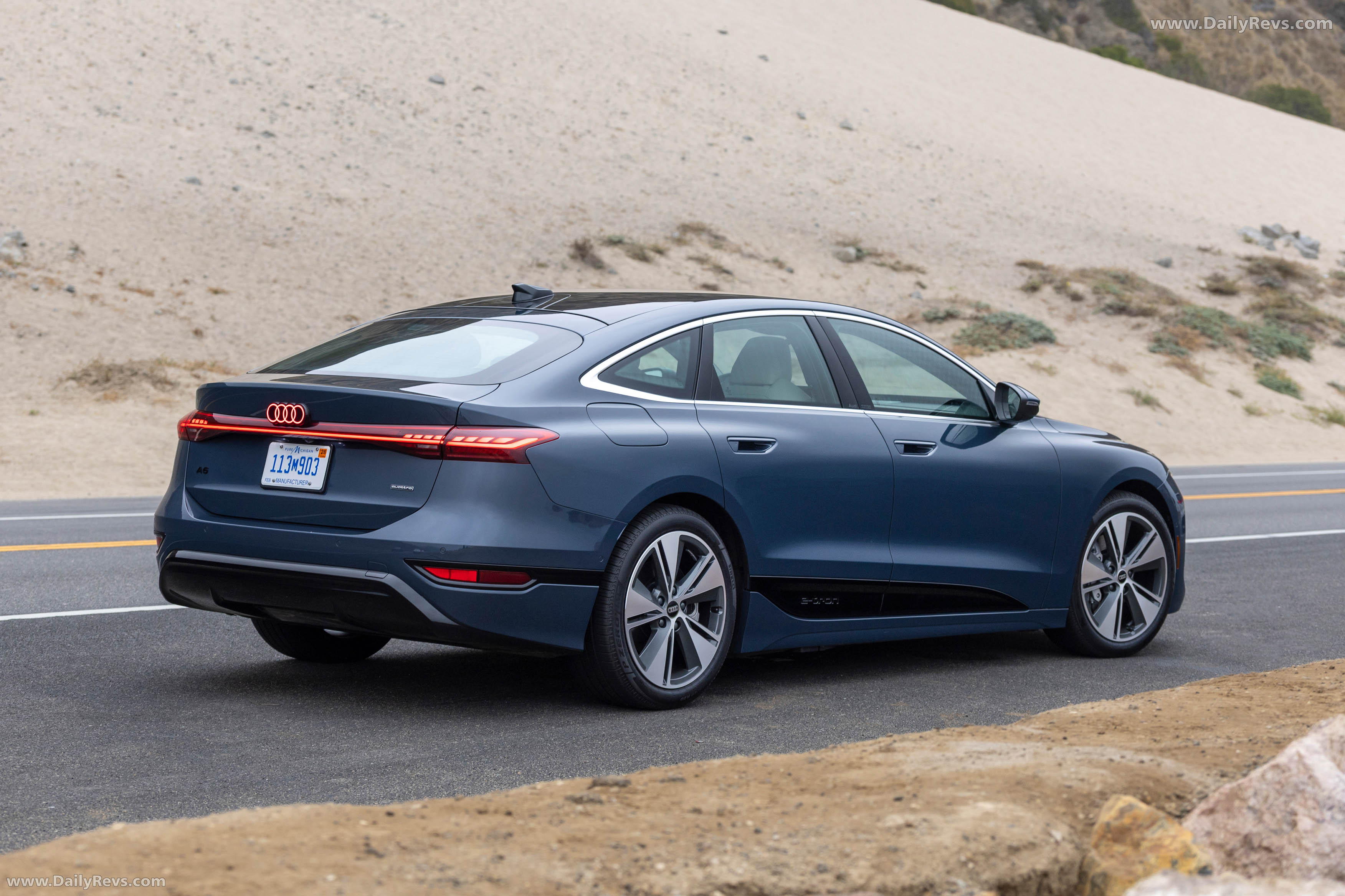 2025 Audi A6 Sportback e-tron quattro C9 Plasma Blue Exterior