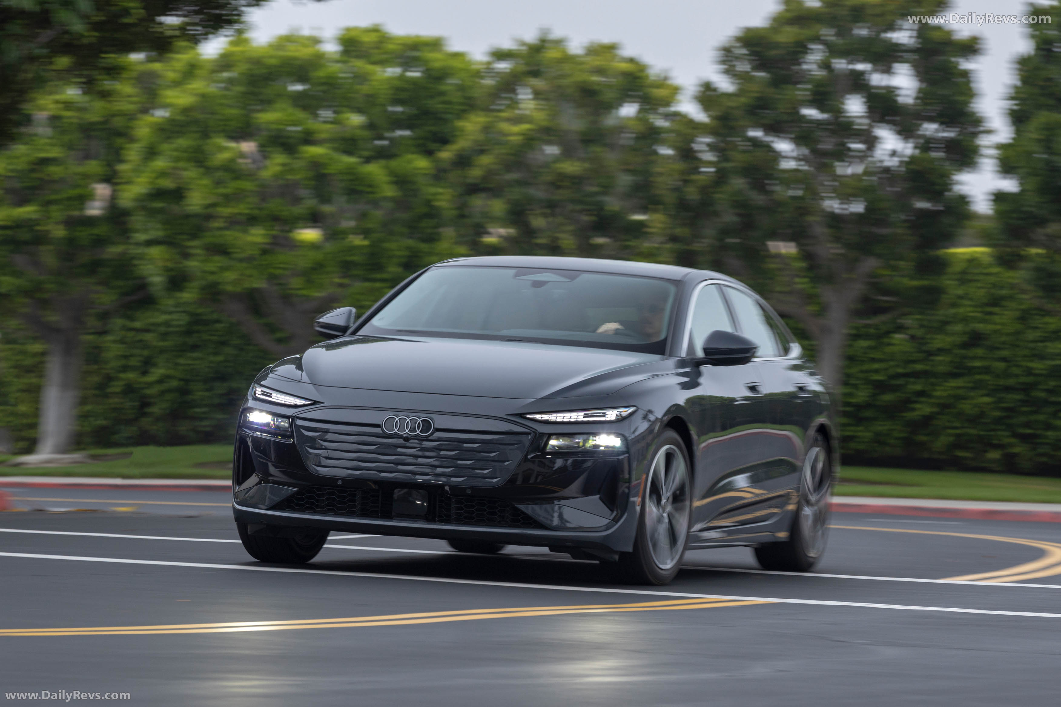 2025 Audi A6 Sportback e-tron C9 Magnet Gray Front View