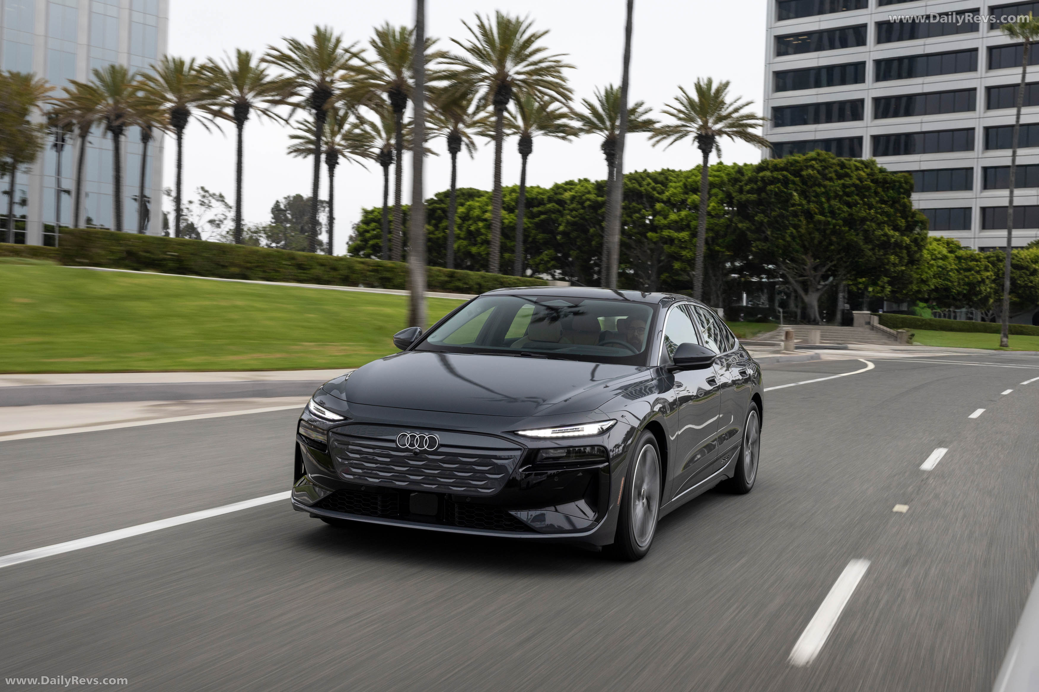 2025 Audi A6 Sportback e-tron C9 Magnet Gray Front View