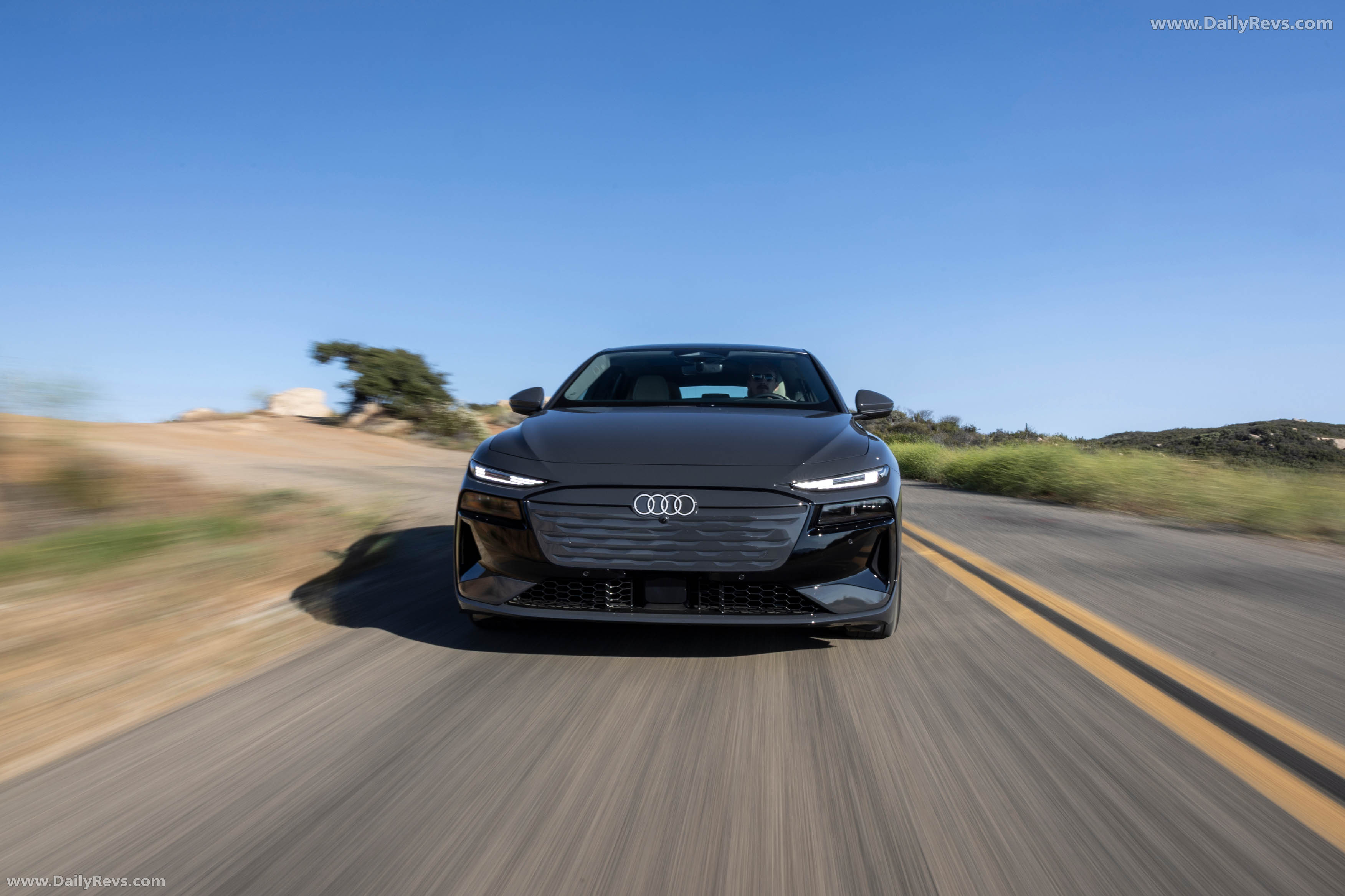 2025 Audi A6 Sportback e-tron C9 Magnet Gray Front View