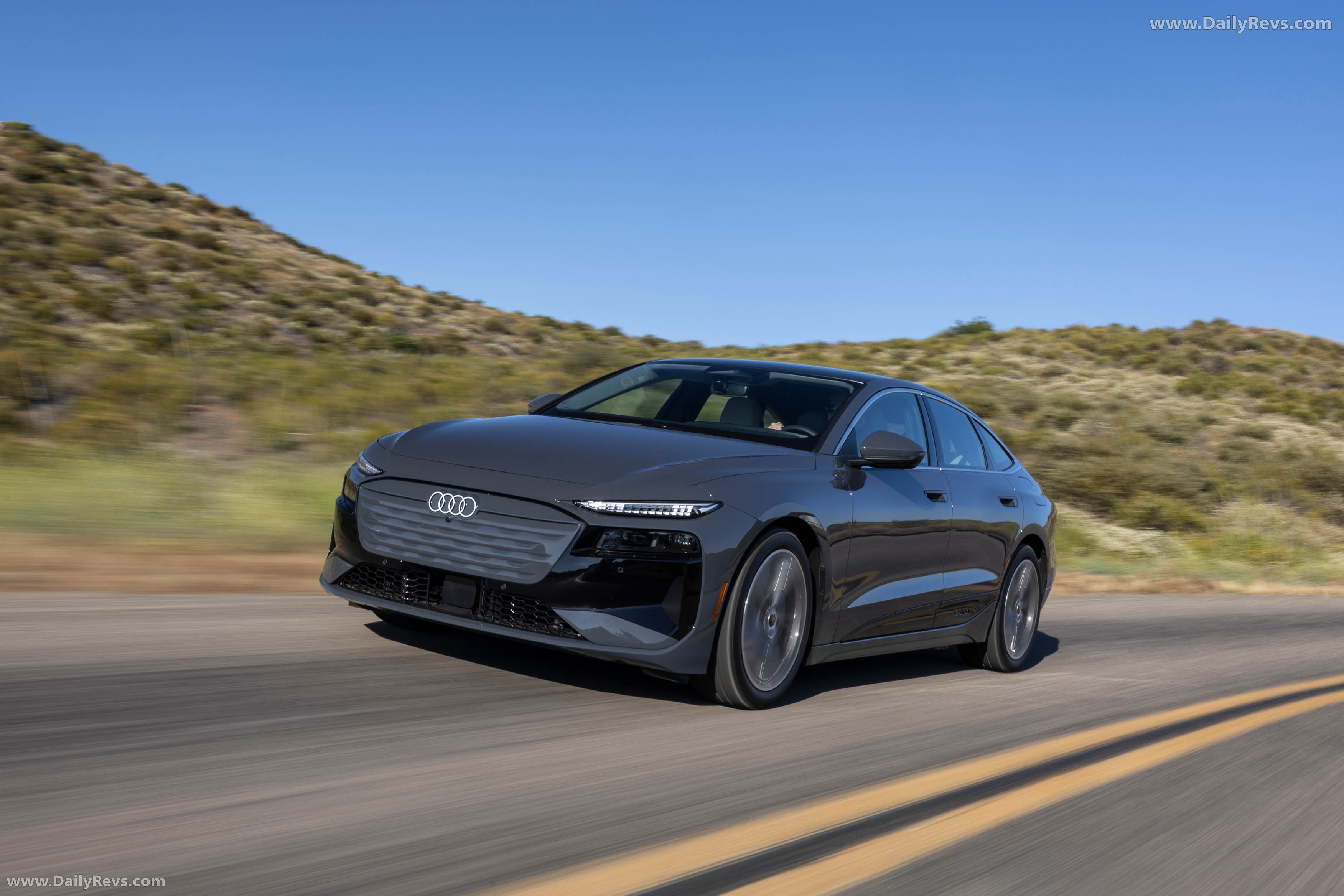 2025 Audi A6 Sportback e-tron C9 Magnet Gray Front View
