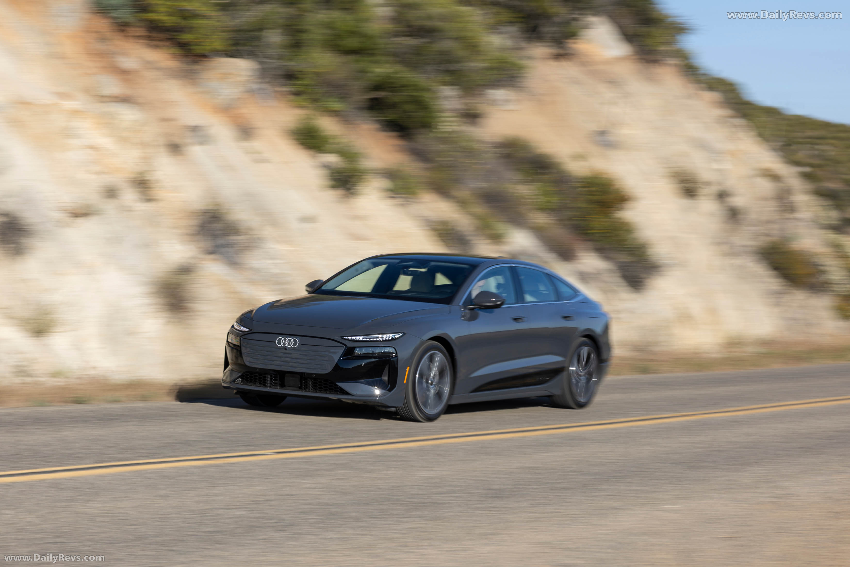 2025 Audi A6 Sportback e-tron C9 Magnet Gray Front View