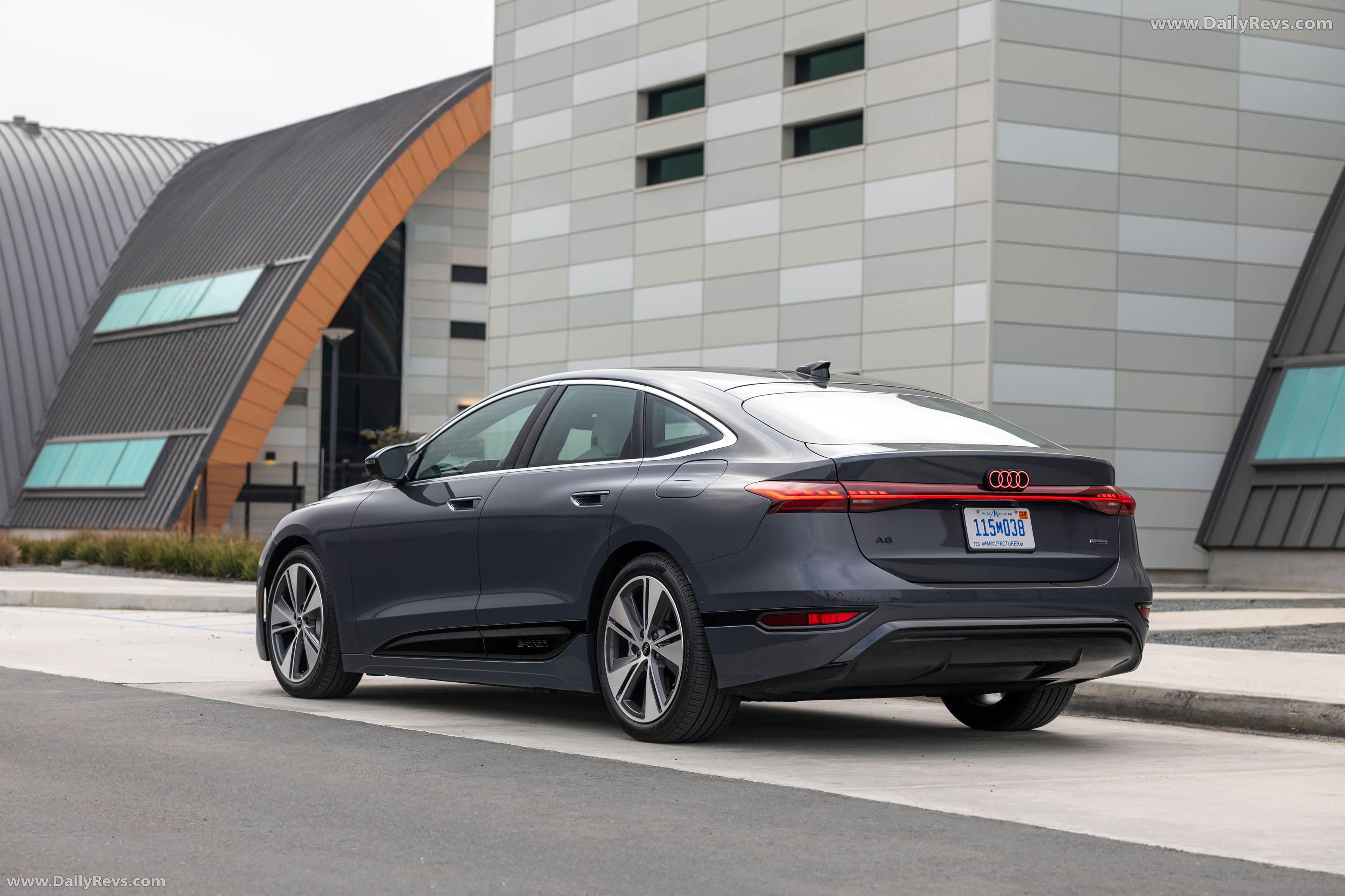 2025 Audi A6 Sportback e-tron C9 Magnet Gray Rear View