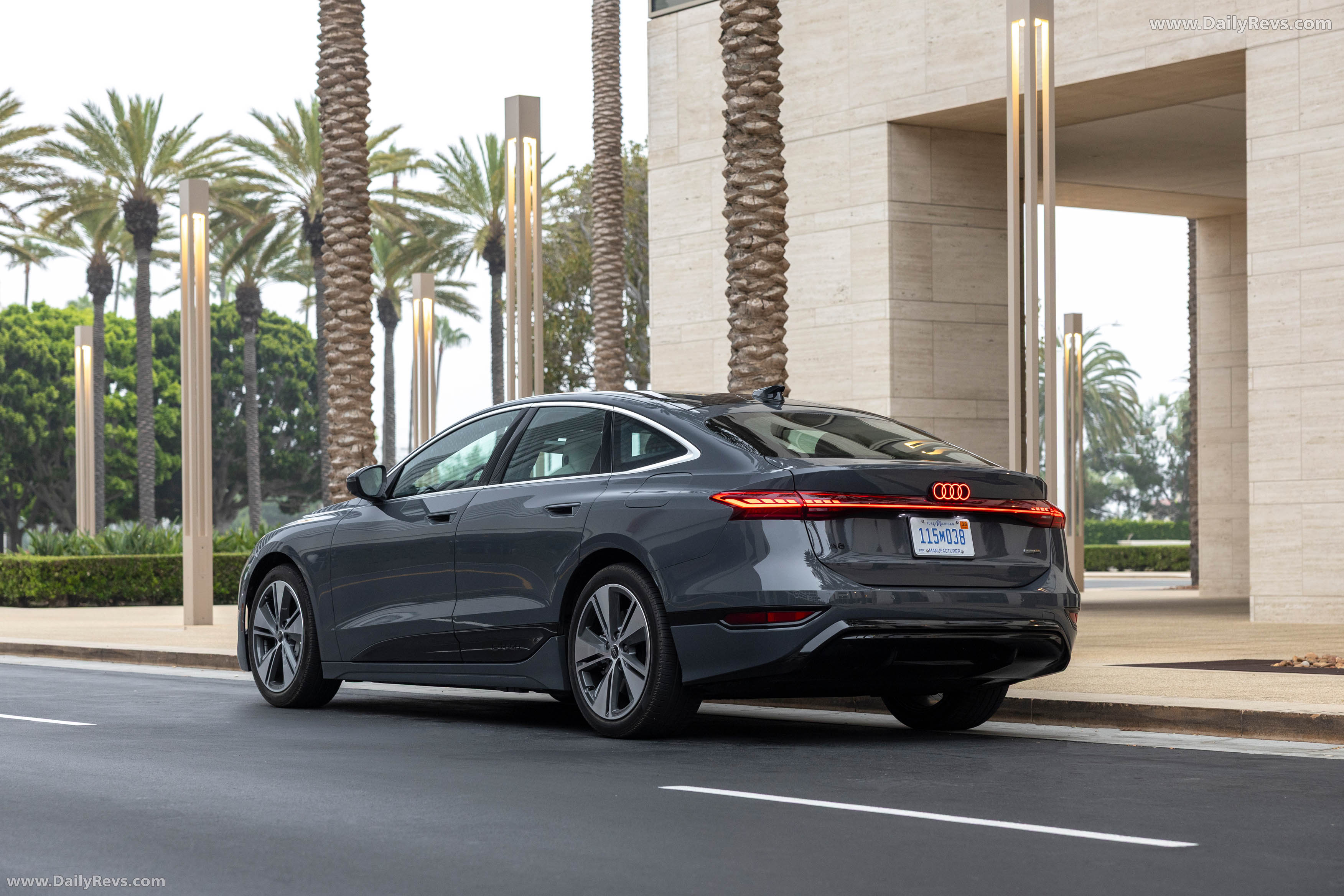 2025 Audi A6 Sportback e-tron C9 Magnet Gray Rear View