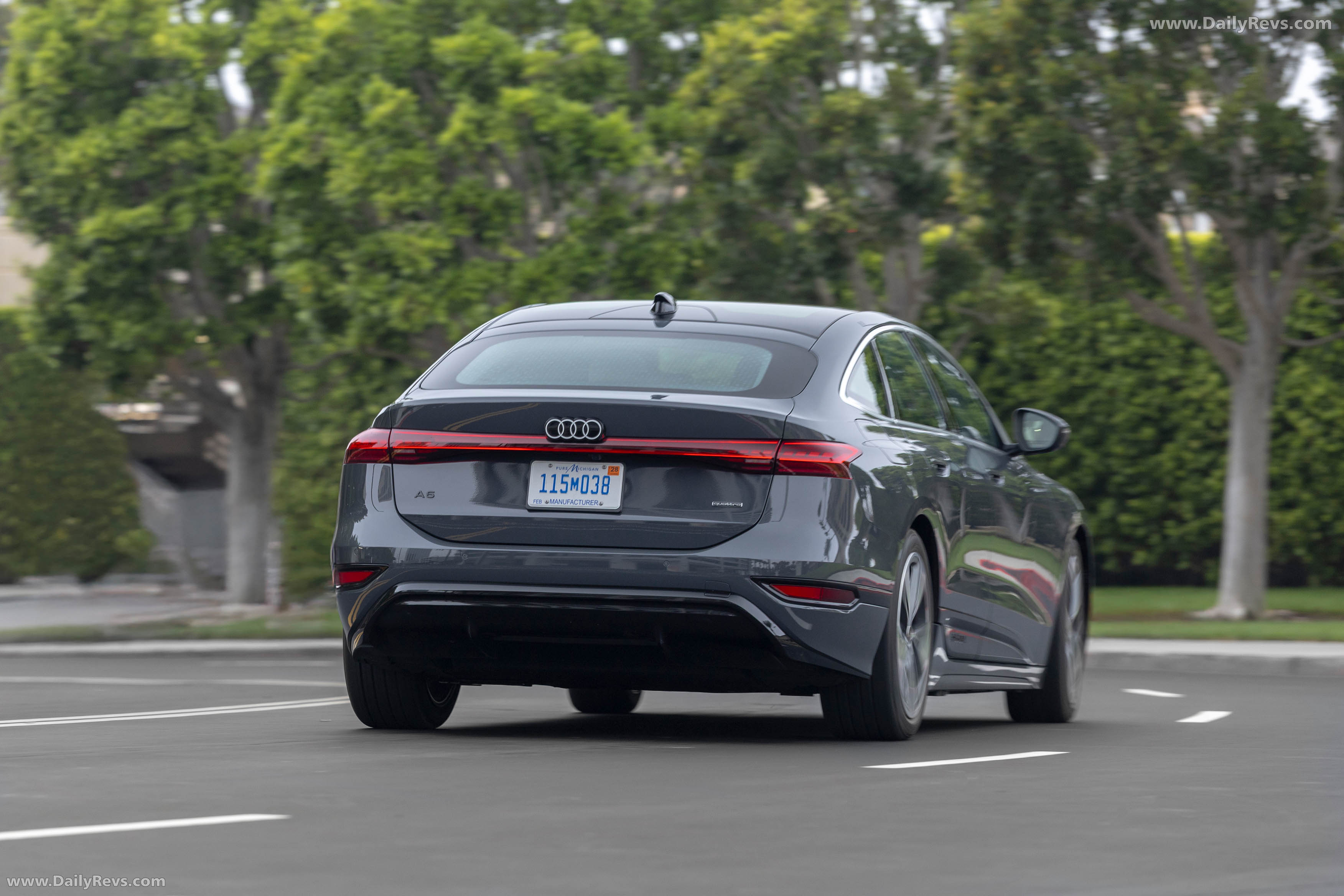 2025 Audi A6 Sportback e-tron C9 Magnet Gray Rear View