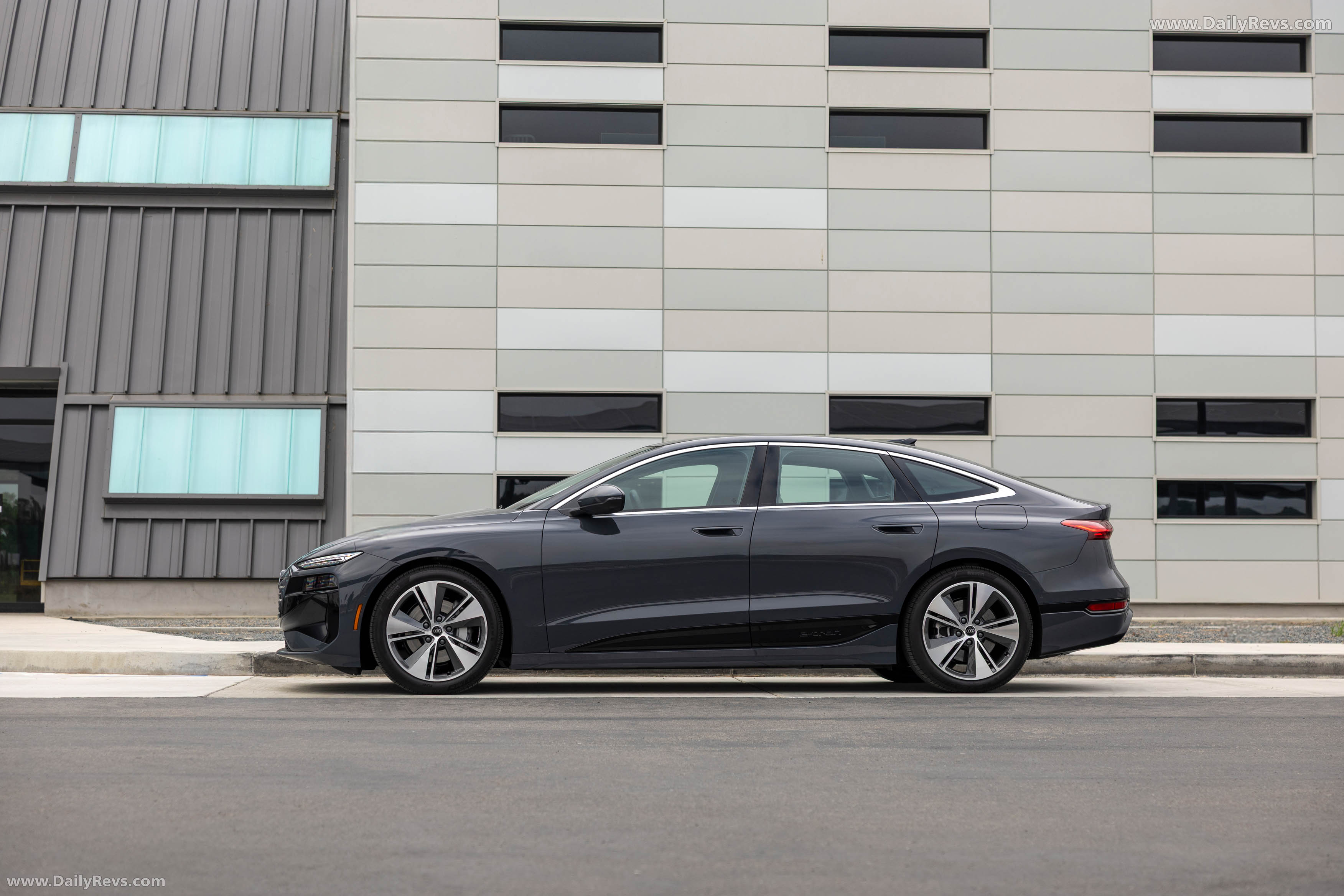 2025 Audi A6 Sportback e-tron C9 Magnet Gray Side View